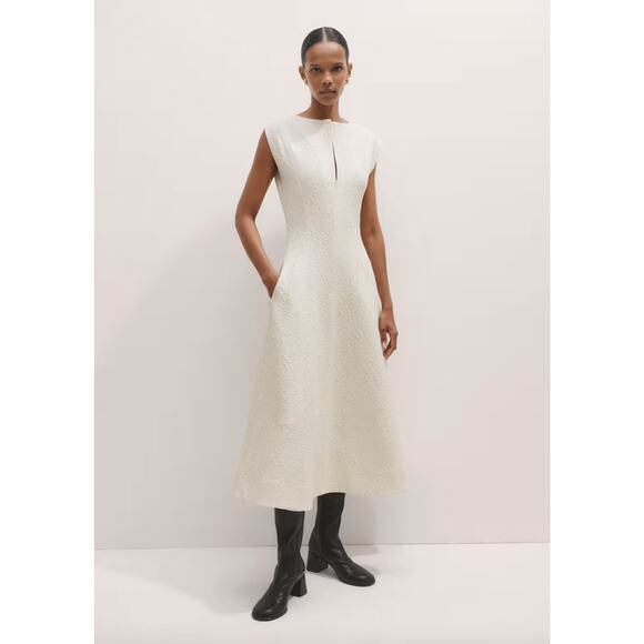 ME+EM Tonal Texture Midi Dress - Picture 5 of 12